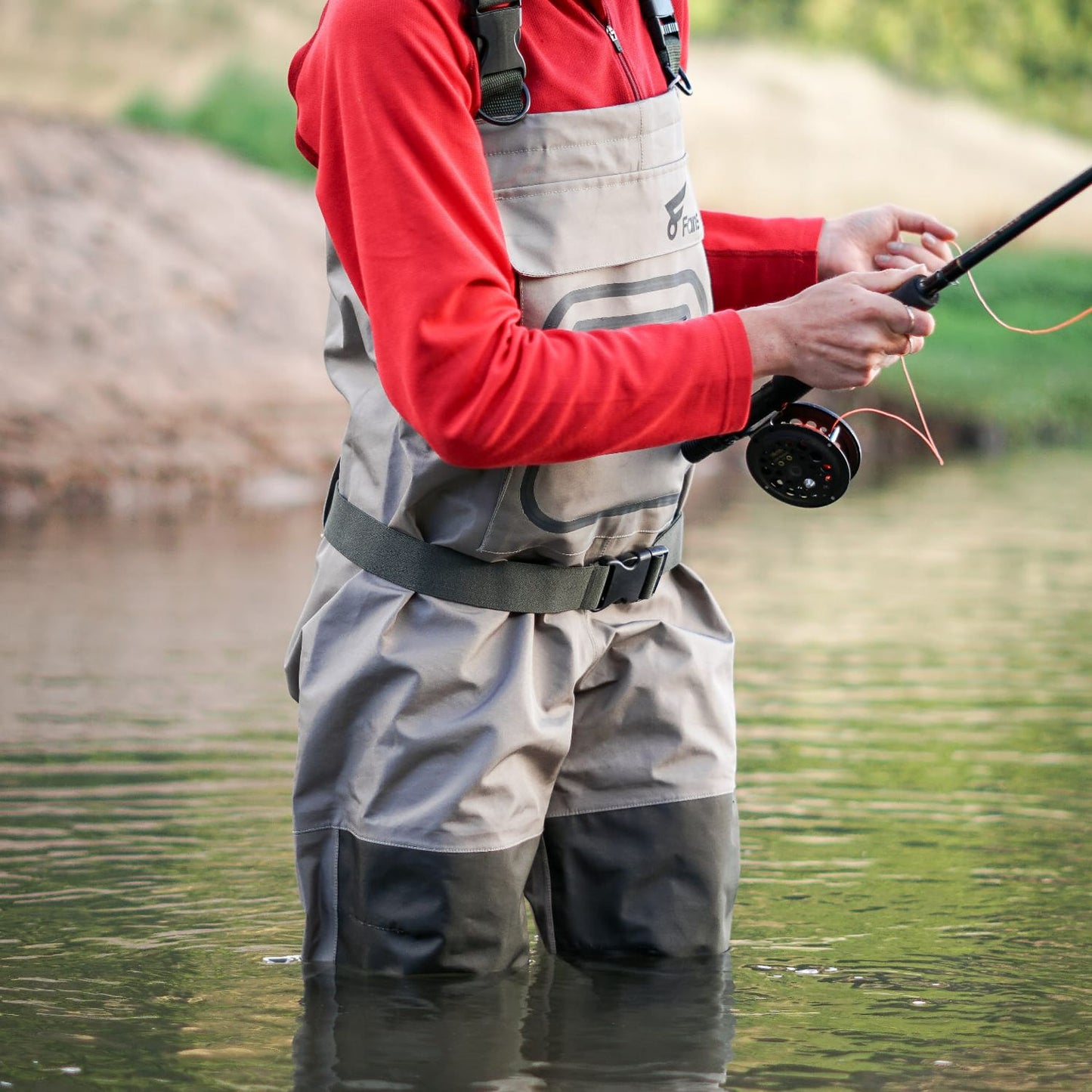 3 rétegű vízálló H-hátú neoprén harisnya láb horgászat Wader